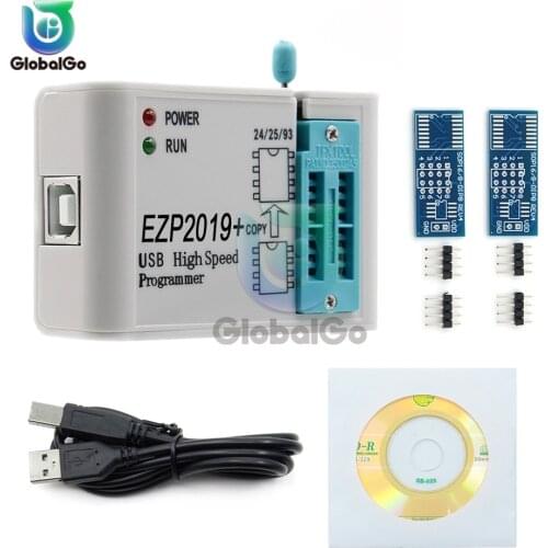 High Speed USB Programmer EZP2019 with 2 Sockets Support 24 25 26 93 25 flash chip