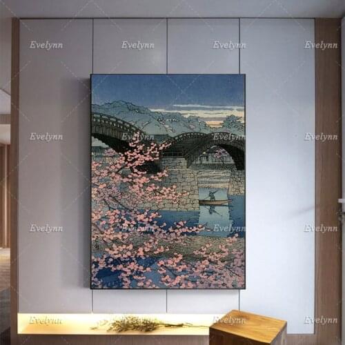 Japanese Poster, Hasui Kawase, Sprint Evening, Travel Wall Art Decor, Exhibition Print, Japanese Art, Oriental Canvas,Gift Idea