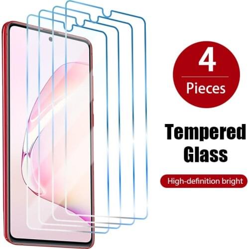 4PC Screen Film Glass For Samsung Galaxy A52 A51 A32 A31 A72 A71 A12 Protective Glass For Samsung A21S A21 A50 A70 A40 A30 A20