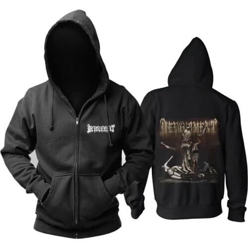 6 designs horrible Devourment death Zipper Sweatshirt Rock Demon Nice Soft Warm hoodies heavy metal punk fleece Outerwear