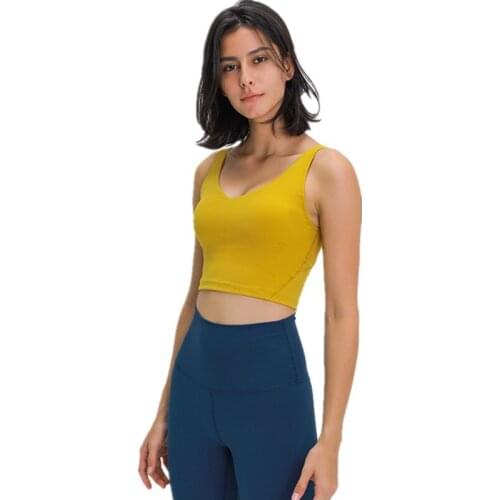 Beautiful Back Cross Sports Vest Female Shockproof Running Yoga Bra Sexy Crop Top Comfortable Quick-Drying Gym Dance Yoga Vest