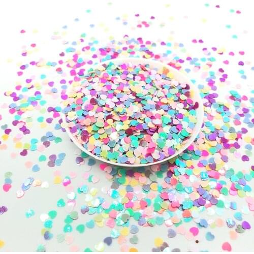 100g/Lot Loose Sequins Paillettes Sewing Craft DIY PVC Flat Five-Pointed Heart Nail Art Manicure/Wedding Decoration Confetti