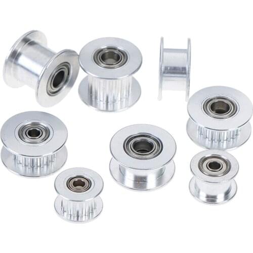 2GT 16Tooth Or 20 Tooth Synchronous Wheel Idler Pulley Bore 3 (mm) Or 5 (mm) With Bearing For GT2 Timing Belt Pitch: 2 (mm)