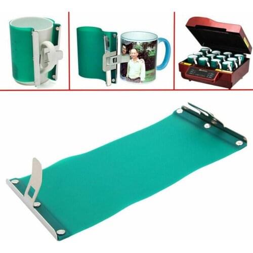 3d Sublimation Silicone Mug Wrap Green Heat Press 11oz Mug For Printing Heat-resistant Fixture Mugs Clamp Cup K7i1