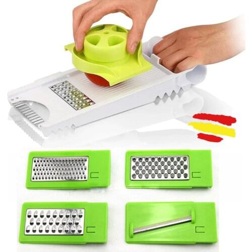 Grater and manual cutter 4 5 in 1 for fruits and vegetables cutter blades cooking salad