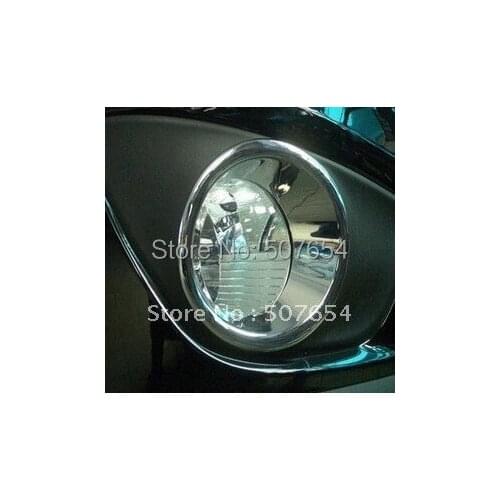 Free shipping!High quality ABS chrome 2pcs front fog light cover,fog lamp cover for Hyundai Santafe 2010-2012