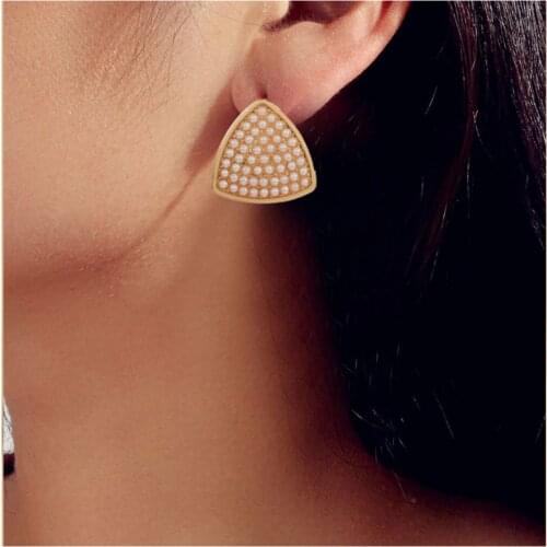 HaHaGirl Trendy Simulation Pearl Drop Earrings For Women Simple Dangle Earring Wedding Fashion Korean Jewelry Earrings Gift