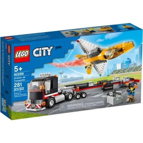 Lego City 60289 Airshow Jet Transporter great birthday gift kids 281 pcs children fun toys imaginative creative bricks airplane