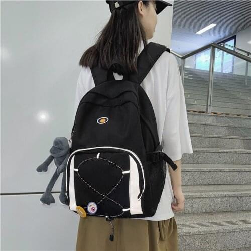 Women Cute Backpack Nylon Female Harajuku School Laptop Bag College Lady Kawaii Casual Backpacks Fashion Book Girl Bags Student