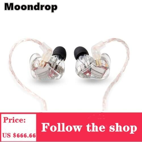 Moondrop A8 8BA Headphone with Detachable Cable Hifi In-Ear Earphones Museic For Phones