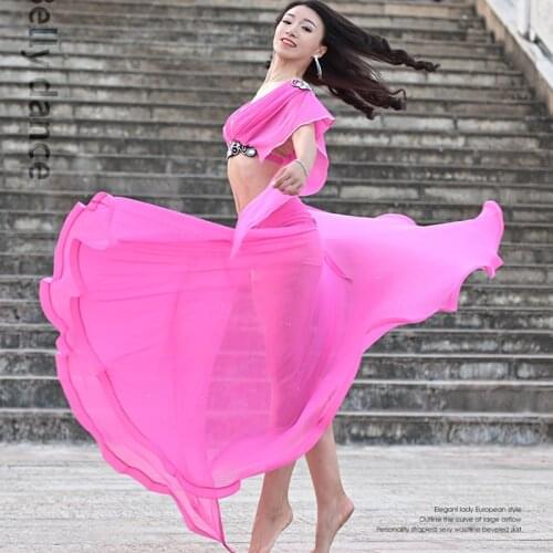 New Design Belly Training Clothes For Dancing Tops/Skirt Sets Women Female Oriental Costume For Arabic Dances Clothing DWY3053