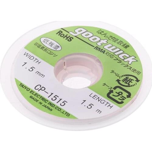 5 ft 1.5mm-3.5mm Desoldering esoldering Braid Solder Remover Wick Cable Wire CP-1515/CP-3515/ CP-3015/CP-2515/CP-2015