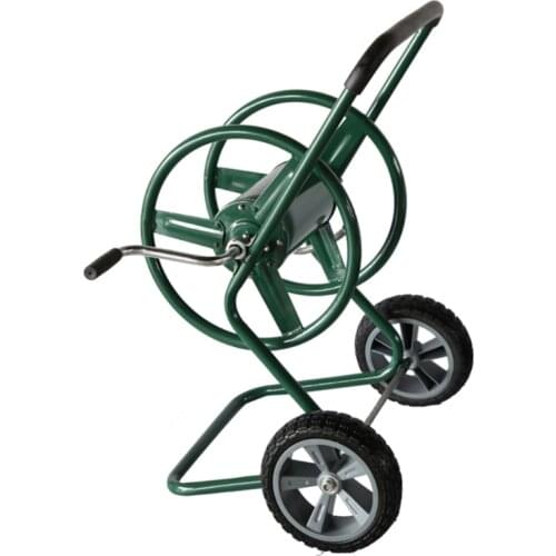 Wholesale Stainless Steel Water Hose Reel With 4 Wheel Cart 1/2" 100m Garden Tools