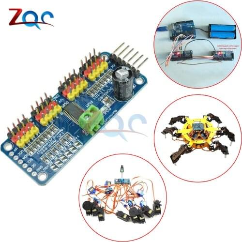 PCA9685 16 Channel 12Bit PWM Servo Motor Driver Board Controller IIC Interface for Arduino Raspberry Pi Zero/Zero W/Zero Robot