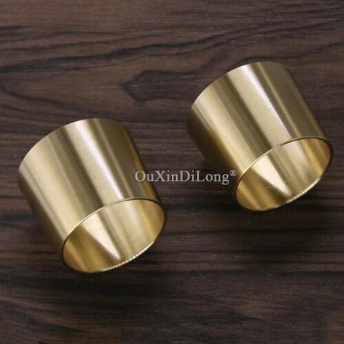 HOT 2PCS European Pure Brass Furniture Feet Cover Chair Sofa Table Cabinet Leg Feet Protector Tube Cup Furniture Leg Ferrules