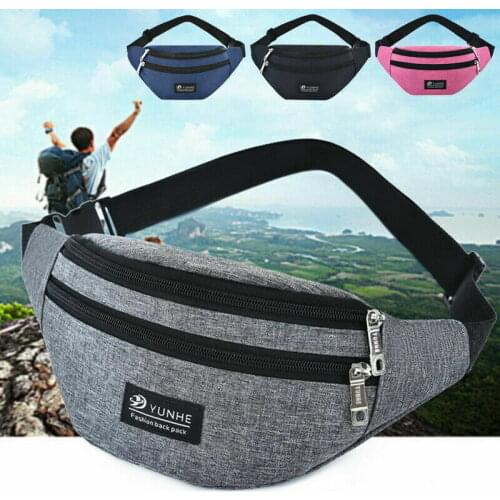 UK Unisex Waist Fanny Pack Bum Bag Coin Pouch Travel Sport Purse Satchel Small