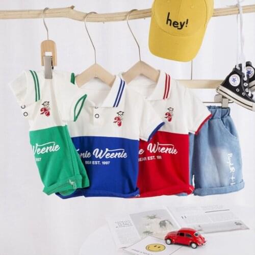 Baby Boys Polo Shirts Short Sleeve Cotton Breathable Lapel Tops Candy Color Children Boy Shirt Kids Summer Clothes