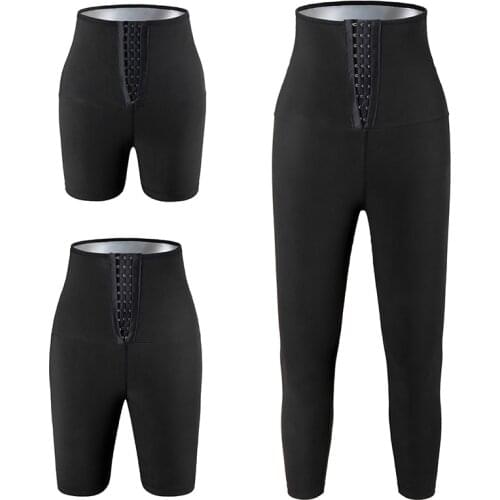 Sweat Sauna Pants Body Shaper Weight Loss Slimming Pants Women Waist Trainer Tummy Hot Thermo Sweat Leggings Fitness Shorts