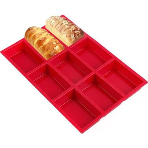 9 Hole Silicone Cake Mold Silicone Protein Bars Mold Rectangle Granola Bar Chocolate Brownie Mold Silicone Soap Moulds