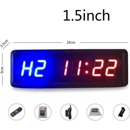 PAIDO Gym timer with remote control, ideal interval timer clock for gym fitness training, with wall mount bracket