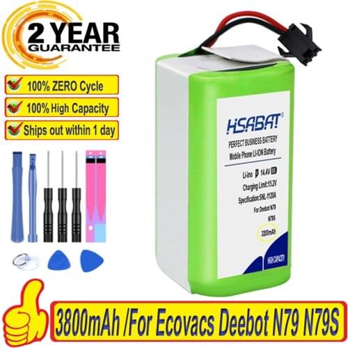 Top Brand 100% New 3800mAh Battery for Conga Excellence 990 Ecovacs Deebot N79 N79S DN622, Eufy Robovac 11 11S 12 15C 15S 35C