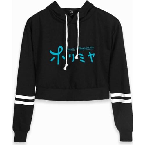 2021 New horimiya Crop hoodie Sweatshirts Women Pullover Unisex Harajuku Tracksui