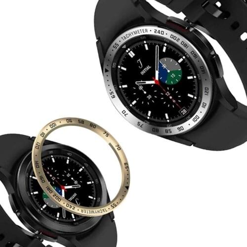 Ultra-thin Metal Bezel Ring For Samsung Galaxy Watch 4 Classic 46mm/42mm Cover Sport Case Bumper Ring SmartWatch Accessories