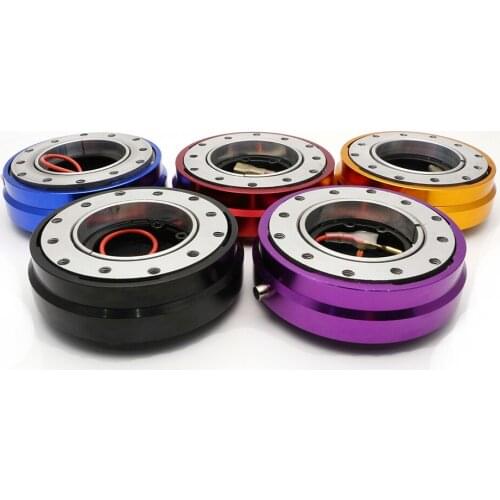 Universal Car Steering Wheel Quick Release Hub Removable Steering Wheel Adapter Snap Off Boss Kit Hub Black Purple Blue Gold Red