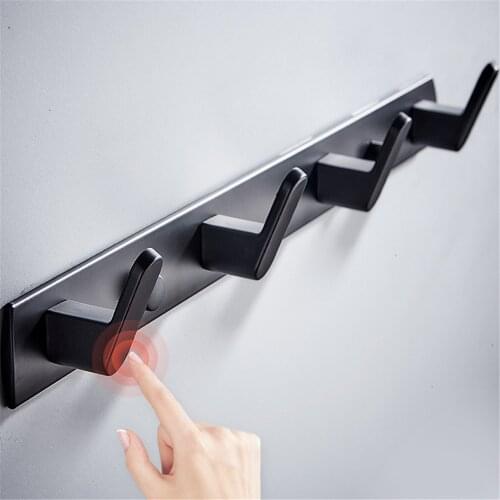 Bathroom Clothes Hanger Towel Hook Coat Rack Hallway Balcony Clothes Shelf Hat Hook Corner Wall Door Rack for Kitchen Bedroom