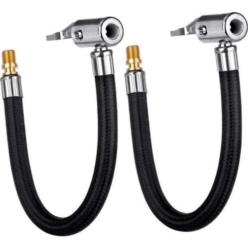 Inflatable Pump Extension Bike Motorcycle Car Tire Air Inflator Hose Tube Adapter Twist Tyre Air Connection Locking Air Chuck