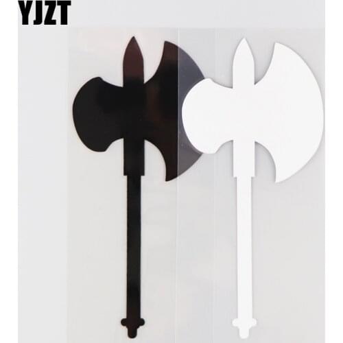 YJZT 7.8CM*17.1CM Axe Simple Pattern Weapon Car Sticker Vinyl Decal Decoration 1A-0462