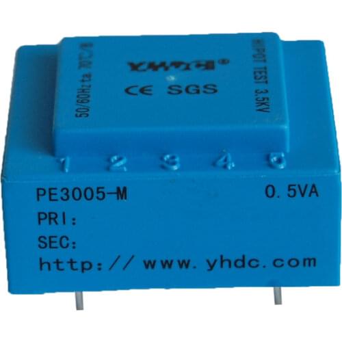 PE3005-M Power 0.5VA 220V/24V Expory resign encapsulated safety isolating transformer PCB Welding transformer power transformer