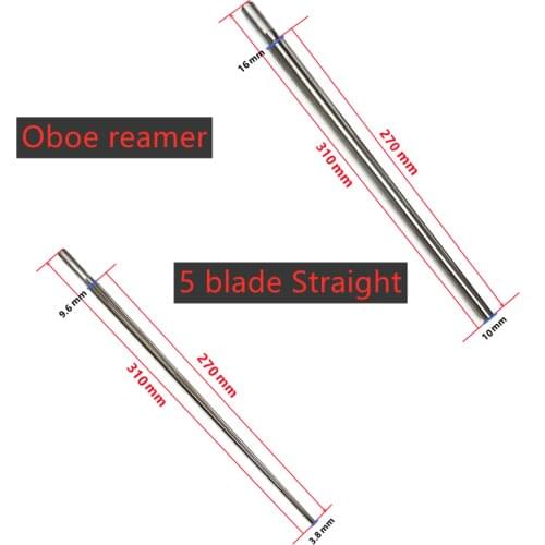 2pcs 5 blade conical degree straight flute wooden pipe reamer instrument Oboe