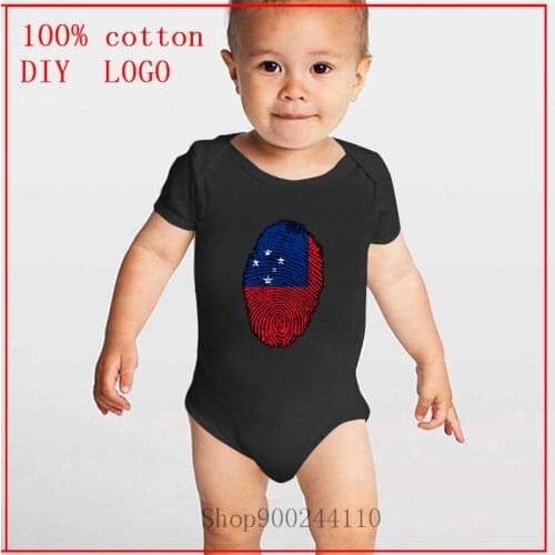 2020 Samoa flag Fingerprint printing Bodysuits Baby Clothes Onesies Outfits Boys Girls Summer Short Sleeve Bodysuits Onesie