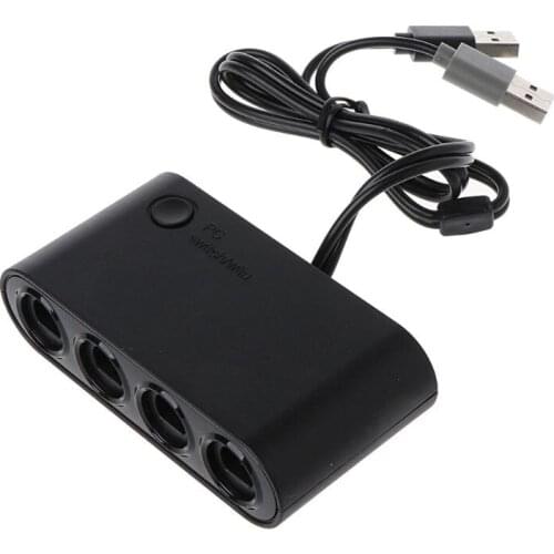 3 In 1 4 Ports GC Handle to Wiiu/PC/Switch Converter Adapter for PC Game GameCube GC Controllers Accessories
