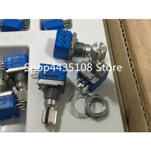 5pcs Double 09-type precision 6-pin potentiometer B503 / audio amplifier sealed potentiometer B50K / handle length 15MM