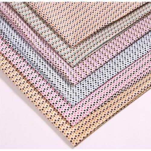 50cm*150cm Bright spot polyester fabric wholesale supply plain weave fabric for accessories headwear shoes hats and clothing