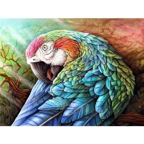 DIY Diamond Embroidery animal Parrot Handicraft Full round 5D Diamond Painting Mosaic Sale Animal Home Decoration Holiday gift