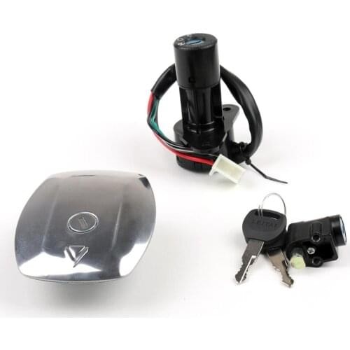 Artudatech Ignition Switch Lock & Fuel Gas Cap Key For Suzuki GS125 GS 125 6 wire 1982-2000
