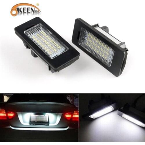 2Pcs Canbus Car LED Number License Plate Lights for Audi A4 B8 A5 Q5 S5 TT S4 A1 A6 S6 A7 S7 VW Golf MK6 Jetta Passat Touran