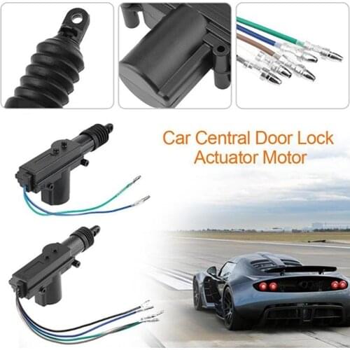 2 Wire Central Locking Car Single Gun Driver Motor Door Lock Pick Set Car Accessories Universal Latch Flexible Distance 18mm