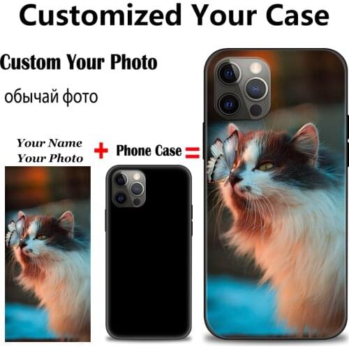 Photo Custom Phone Case For iPhone XS Max XR X SE 2020 Case Silicone Back Cover iPhone 5 6 S 7 8 Plus 12 Mini 11 Pro Max
