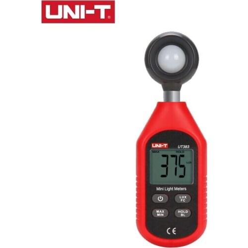 UNI-T UT383 Digital Luxmeter LCD Display Light Meter Luminance Tester Handheld Luminometer Photometer Environmental Testing