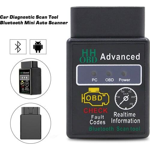 HH OBD ELM327 Bluetooth OBD2 OBDII CAN BUS Check Engine Car Auto Diagnostic Scanner Tool Interface Adapter For Android PC