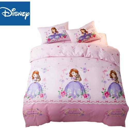 Disney princess Sophia bedding set single twin sizes 3-5 pcs for girls bed 3d printed duvet/quilt covers cartoon bed sheet set