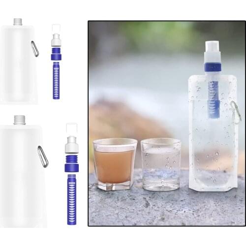 Water Filter Straw, Portable Water Purification Filtration System, Outdoor Survival Gear Equipment for Camping Hiking Emergency