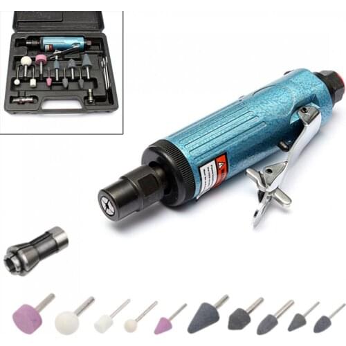 1/4 inch 4CFM Air Compressor Die Grinder Tool with 14 Pcs Rotary Tool Kit