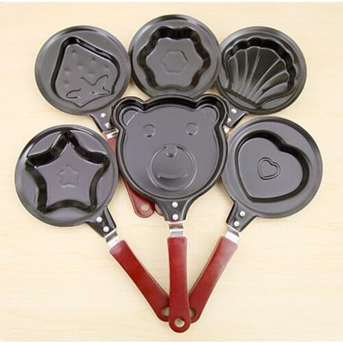 Mini Cute Shaped Egg Frying Pans Nonstick Stainless Steel Omelette Breakfast Pancake Egg Mould Pans Cooking Tools