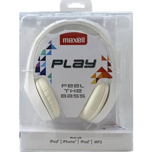 Headphones Maxell Play MXH-HP500 White Headband