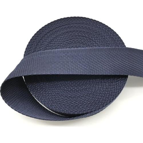 15mm 20mm 25mm 30mm 38mm Wide 5yards Navy blue Strap Nylon Webbing Knapsack Strapping Bags Crafts
